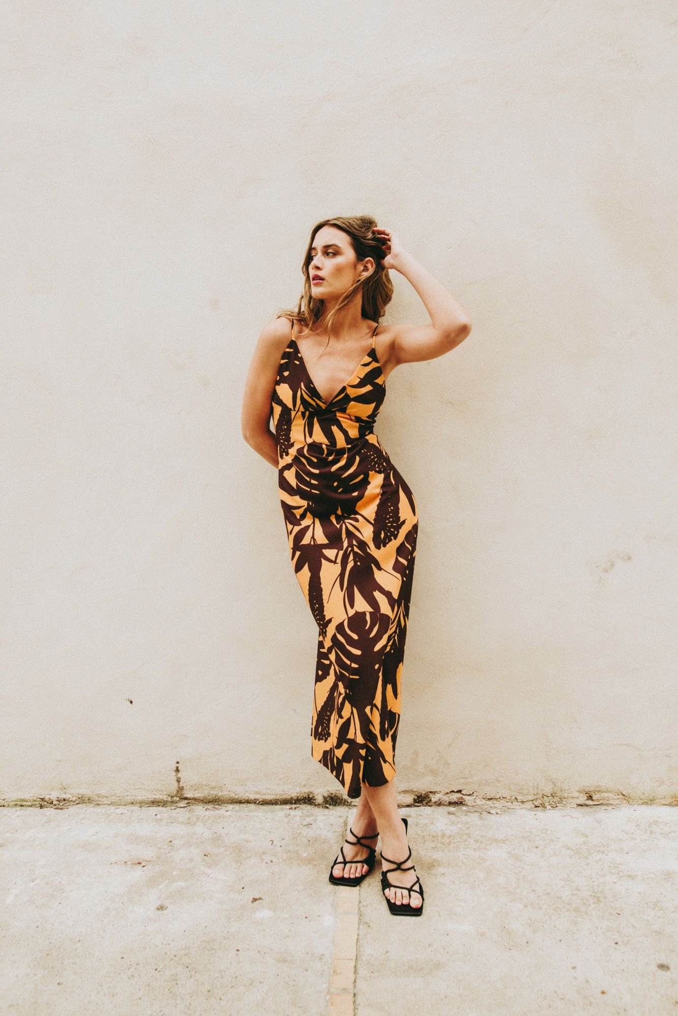 VESTIDO MIDI ESTAMPADO - Imagen 3