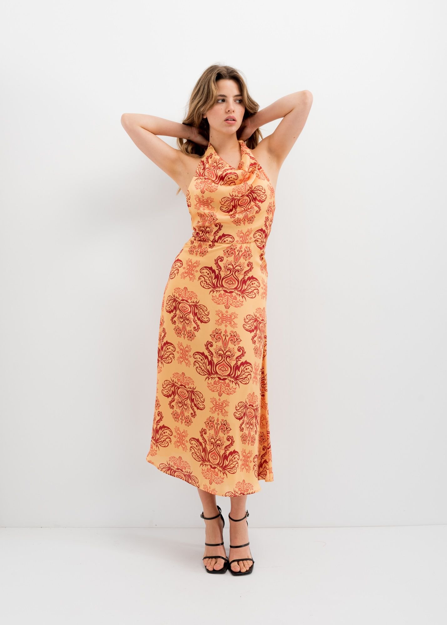 VESTIDO LARGO ESTAMPADO - Imagen 3