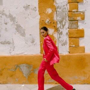 PANTALÓN SATINADO RECTO