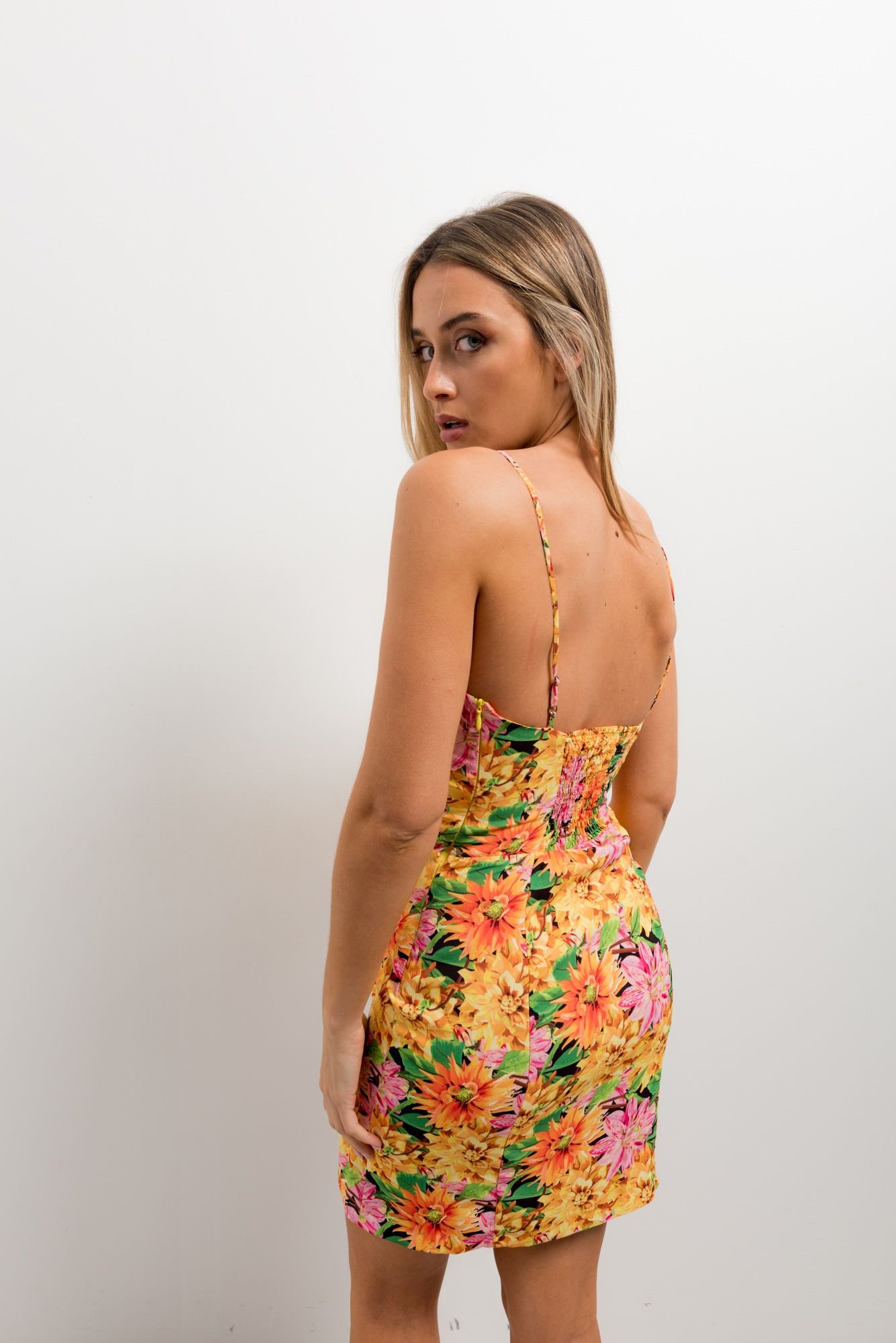 VESTIDO ESTAMPADO CORSETERO - Imagen 3