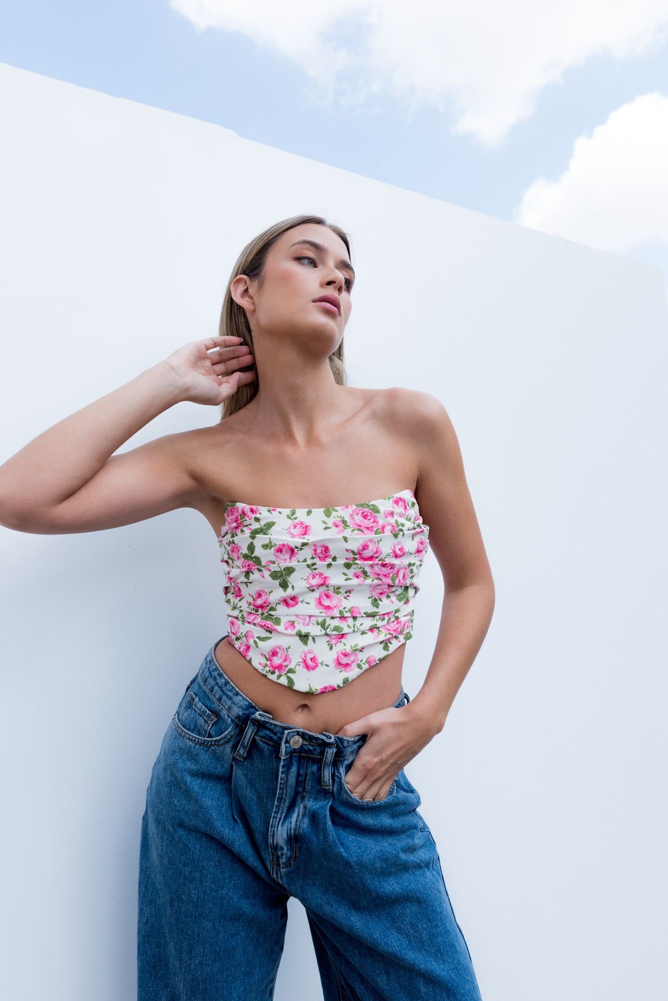 TOP CORSETERO FLORES - Imagen 5