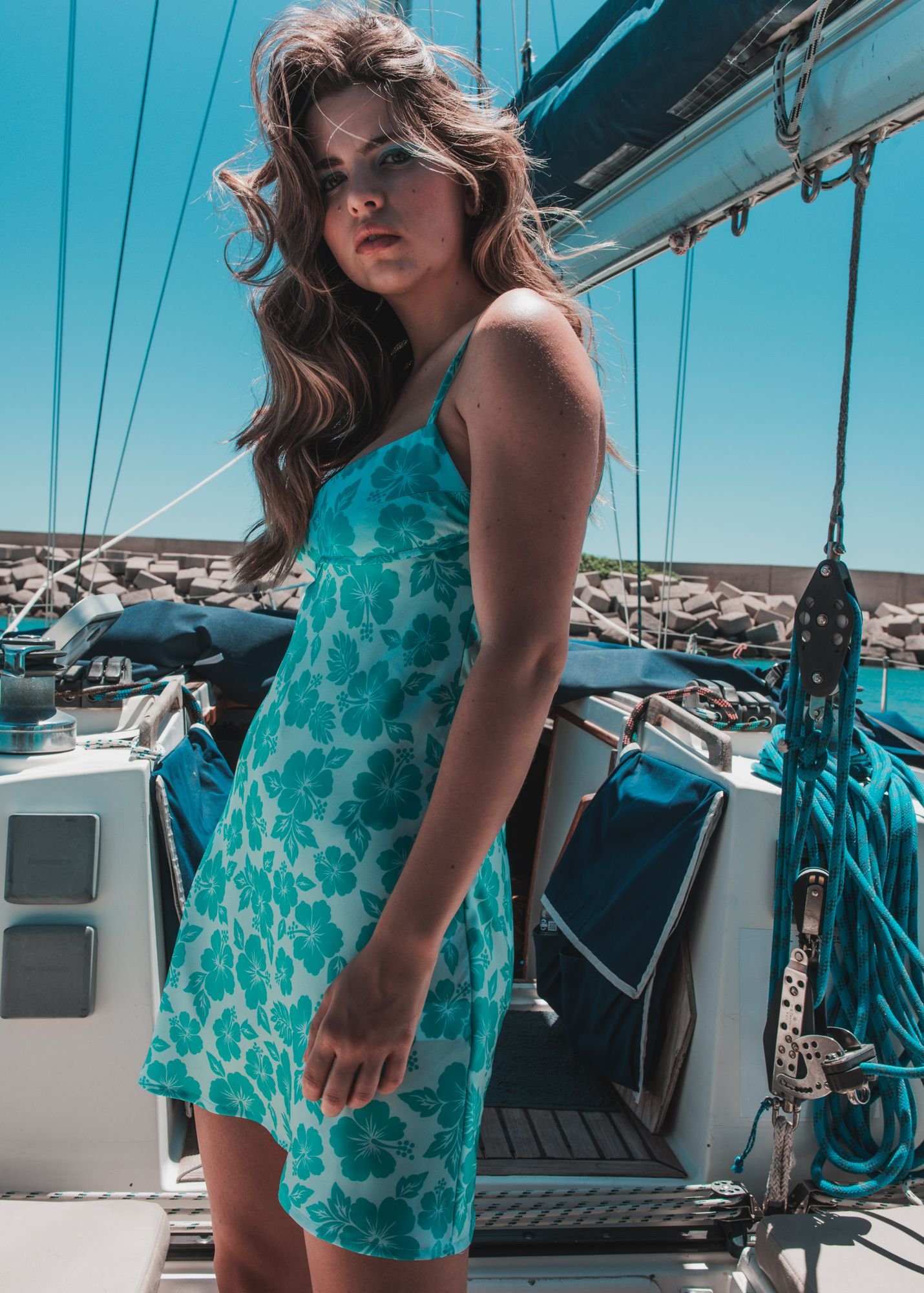 VESTIDO ESTAMPADO SATINADO - Imagen 6