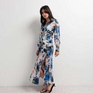 FALDA MIDI ESTAMPADA