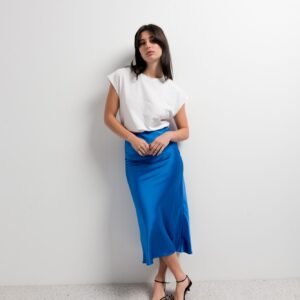 FALDA MIDI SATINADA
