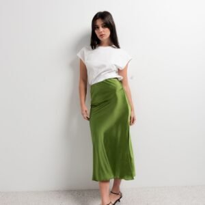 FALDA MIDI SATINADA