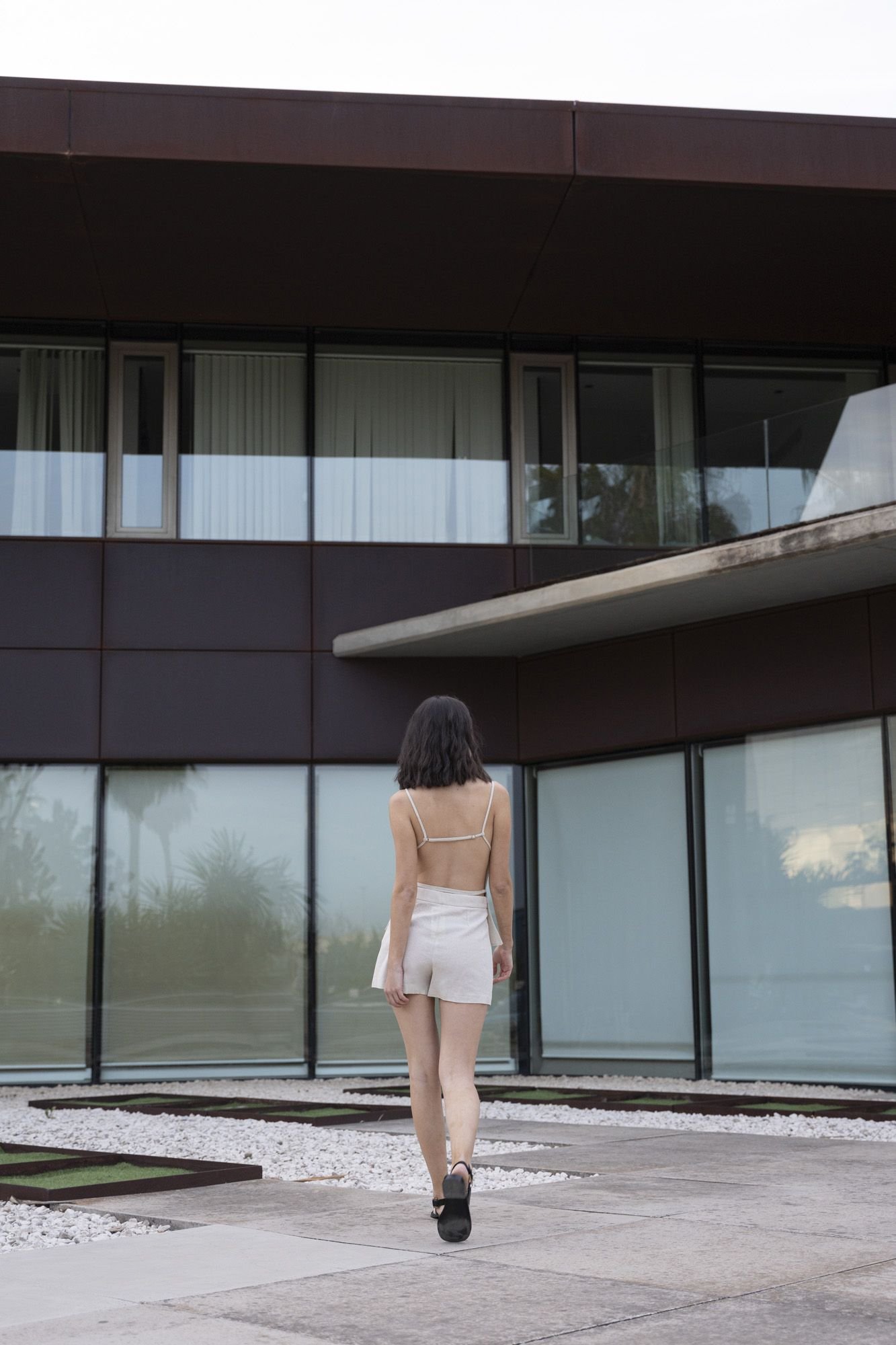 FALDA MINI CON LINO - Imagen 2