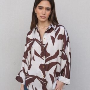 BLUSA SATINADA ESTAMPADA