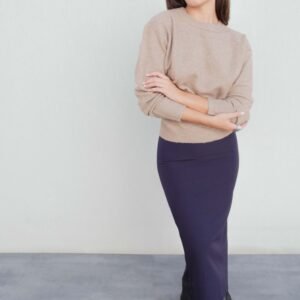 FALDA MIDI ABERTURA TRASERA