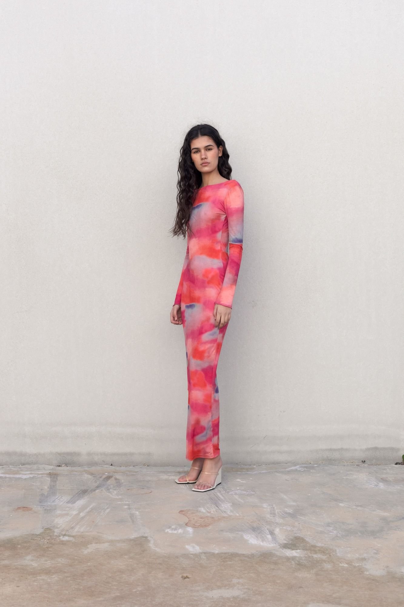 VESTIDO LARGO ESTAMPADO - Imagen 2