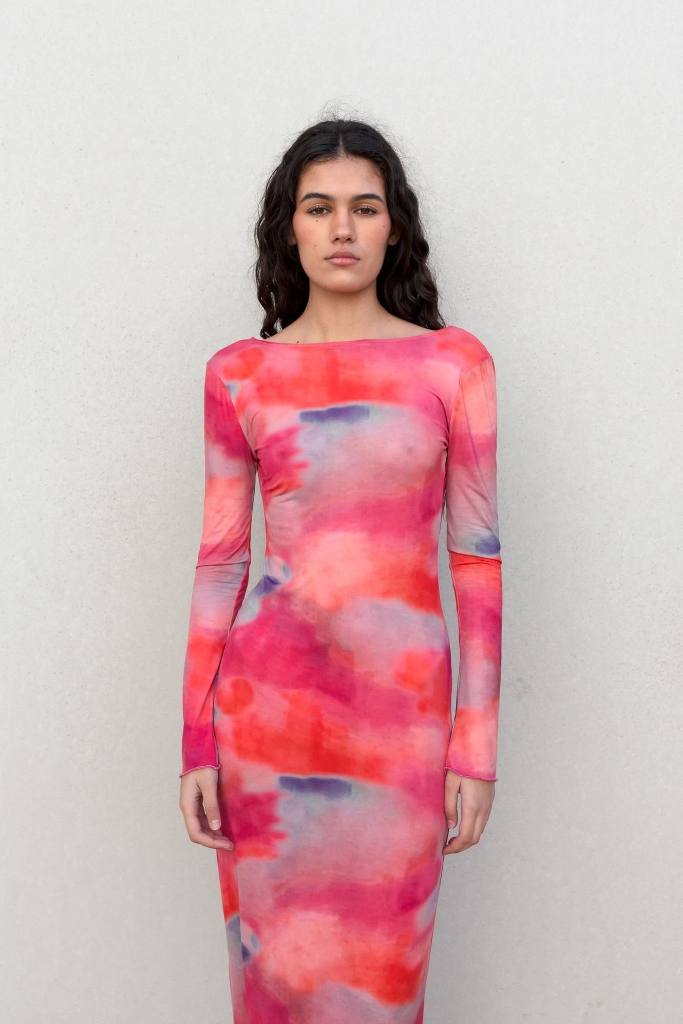 VESTIDO LARGO ESTAMPADO - Imagen 3