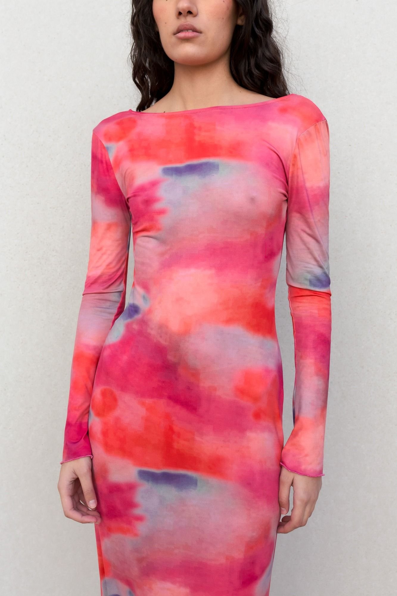 VESTIDO LARGO ESTAMPADO - Imagen 4