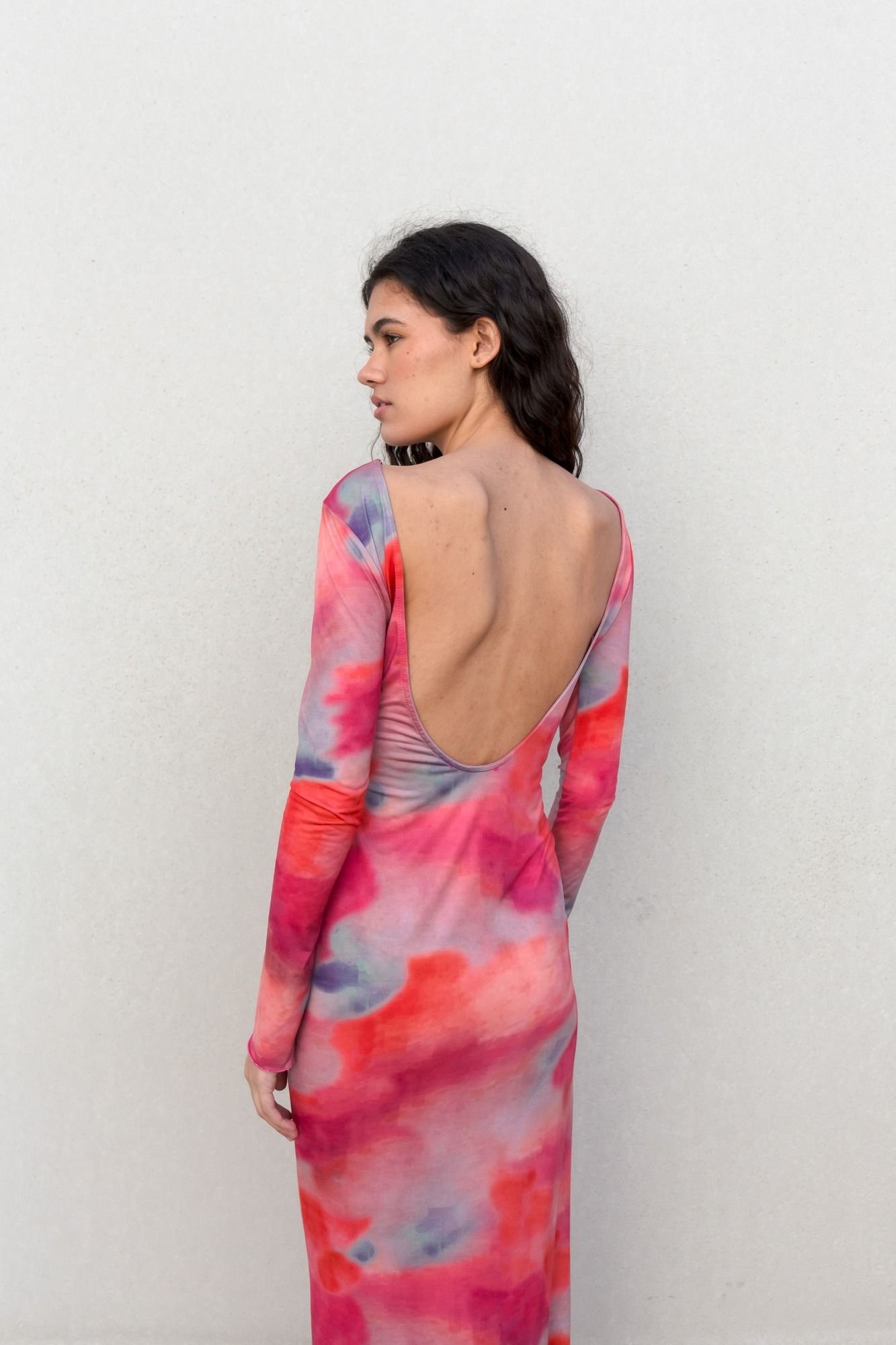 VESTIDO LARGO ESTAMPADO - Imagen 8