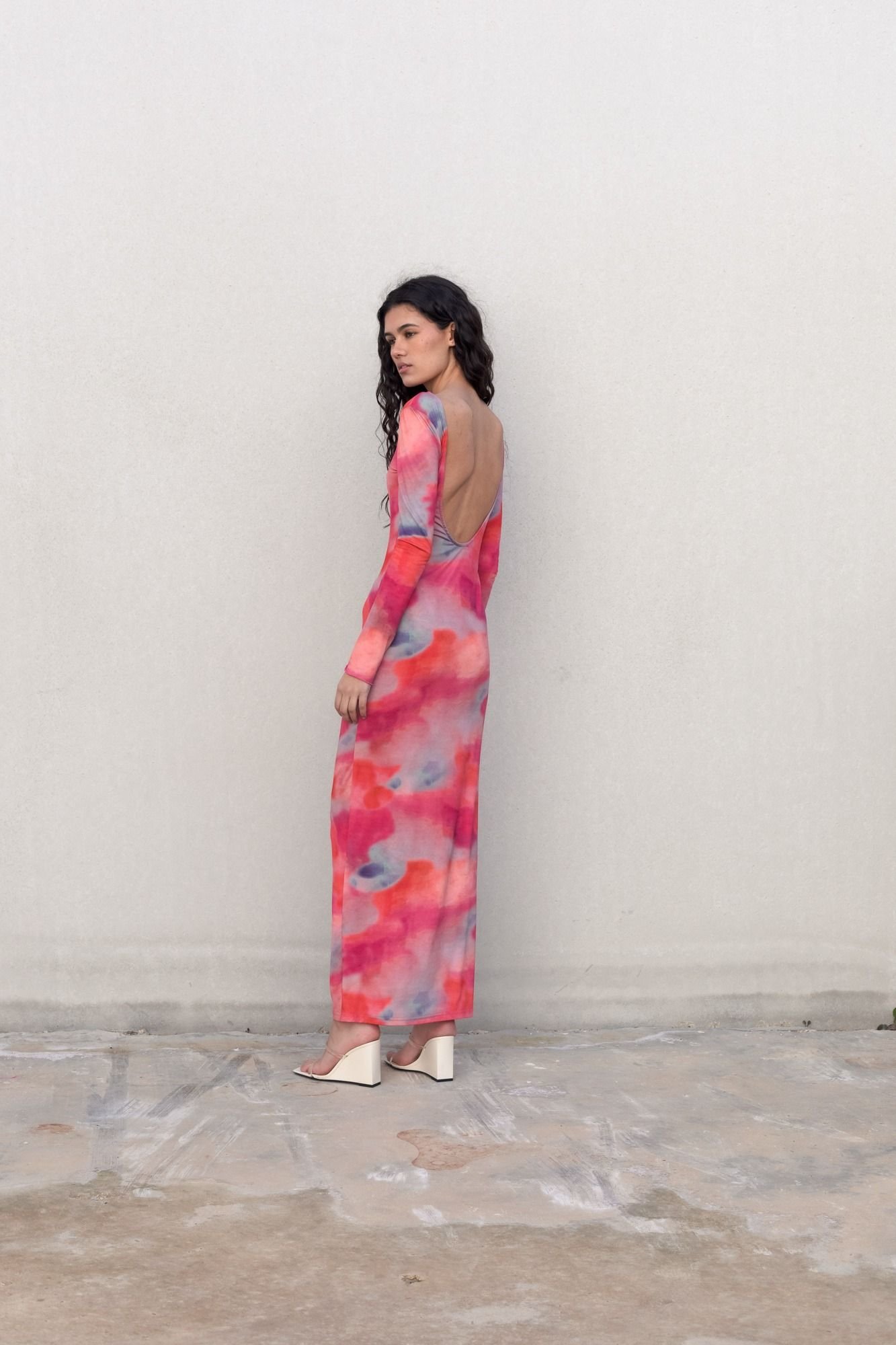 VESTIDO LARGO ESTAMPADO - Imagen 7