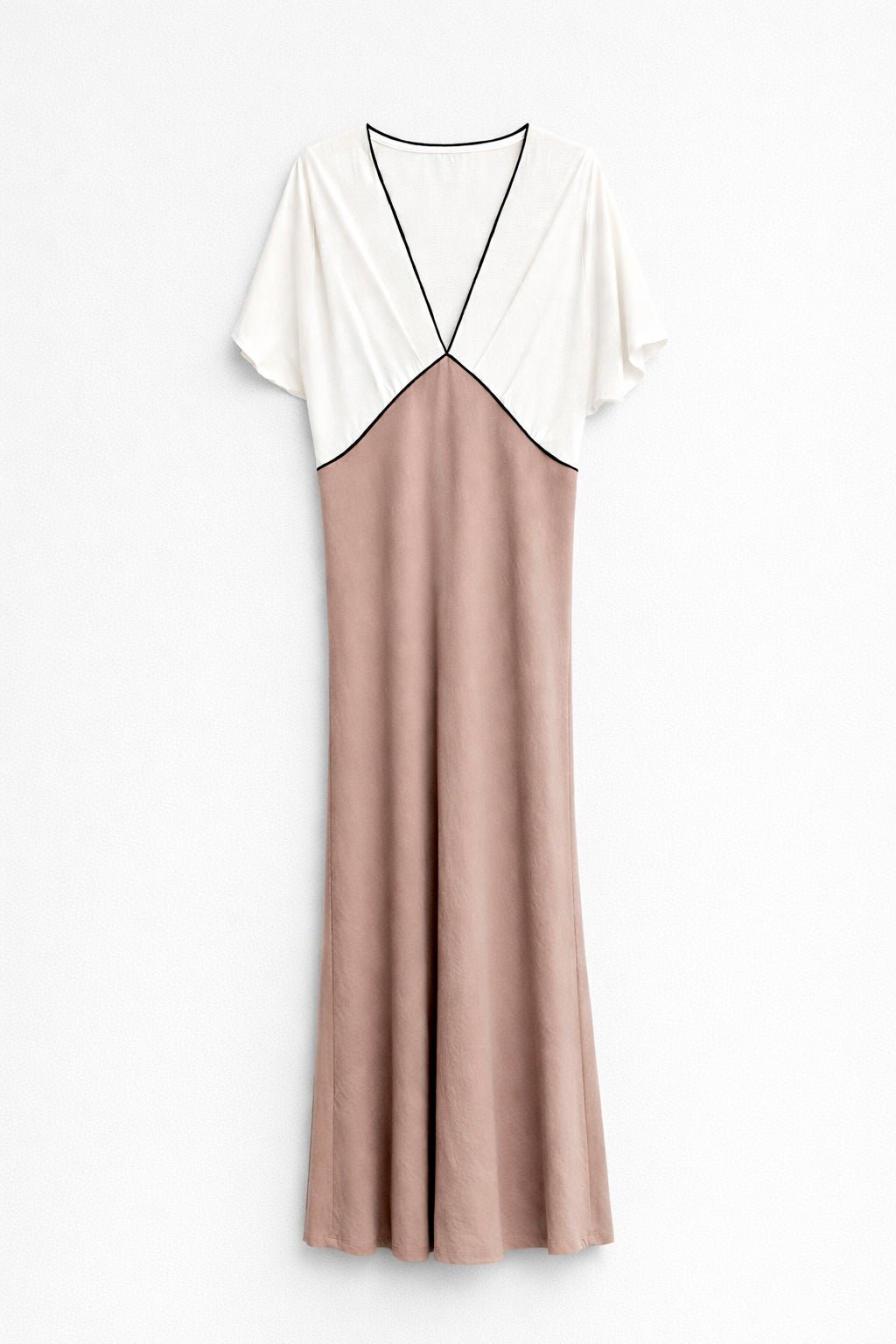 VESTIDO SATINADO VIVOS CONTRASTE - Imagen 7