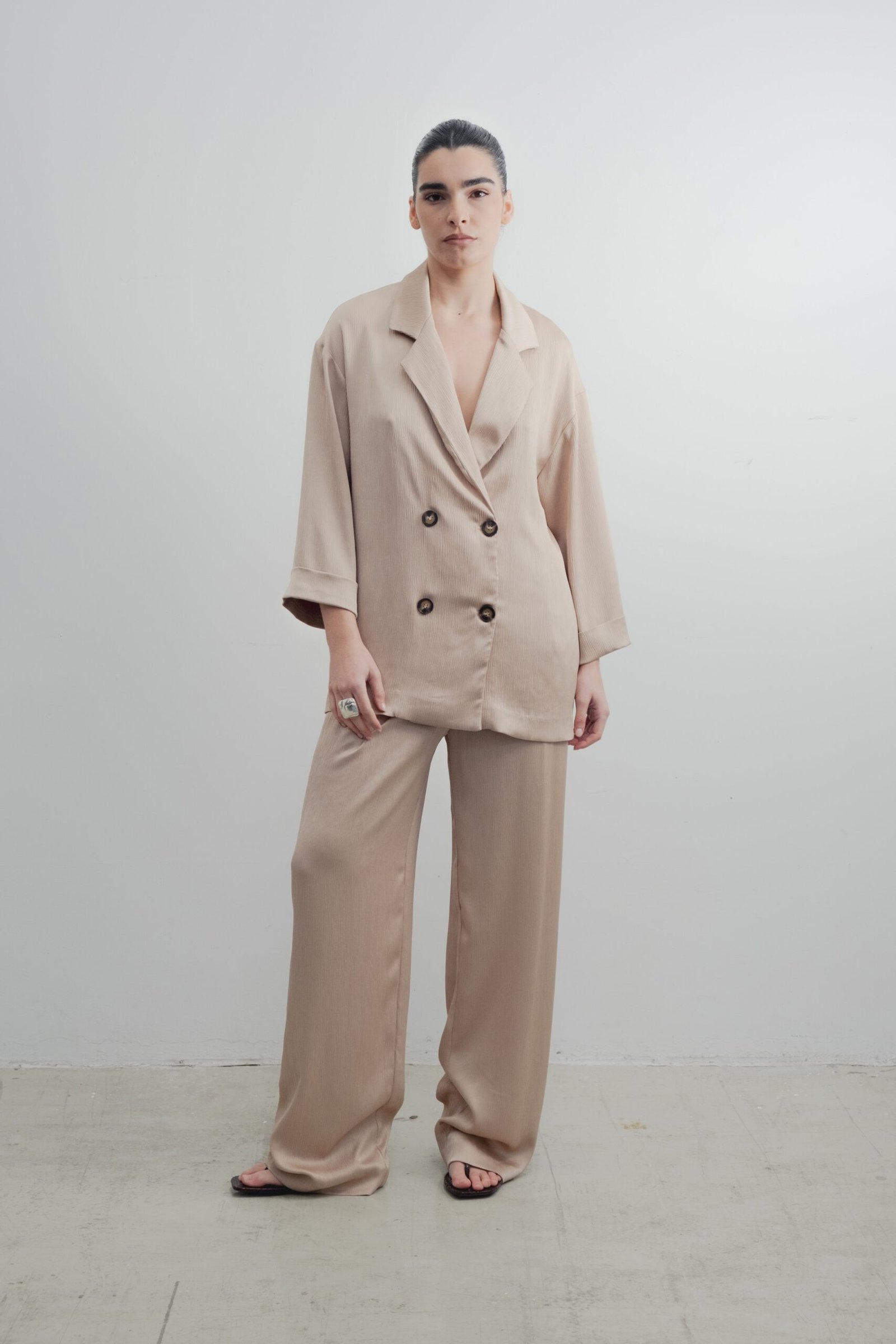 BLAZER SATINADA CRUZADA - Imagen 2