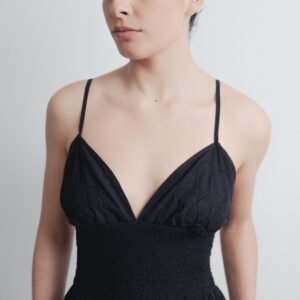 VESTIDO MIDI BORDADO