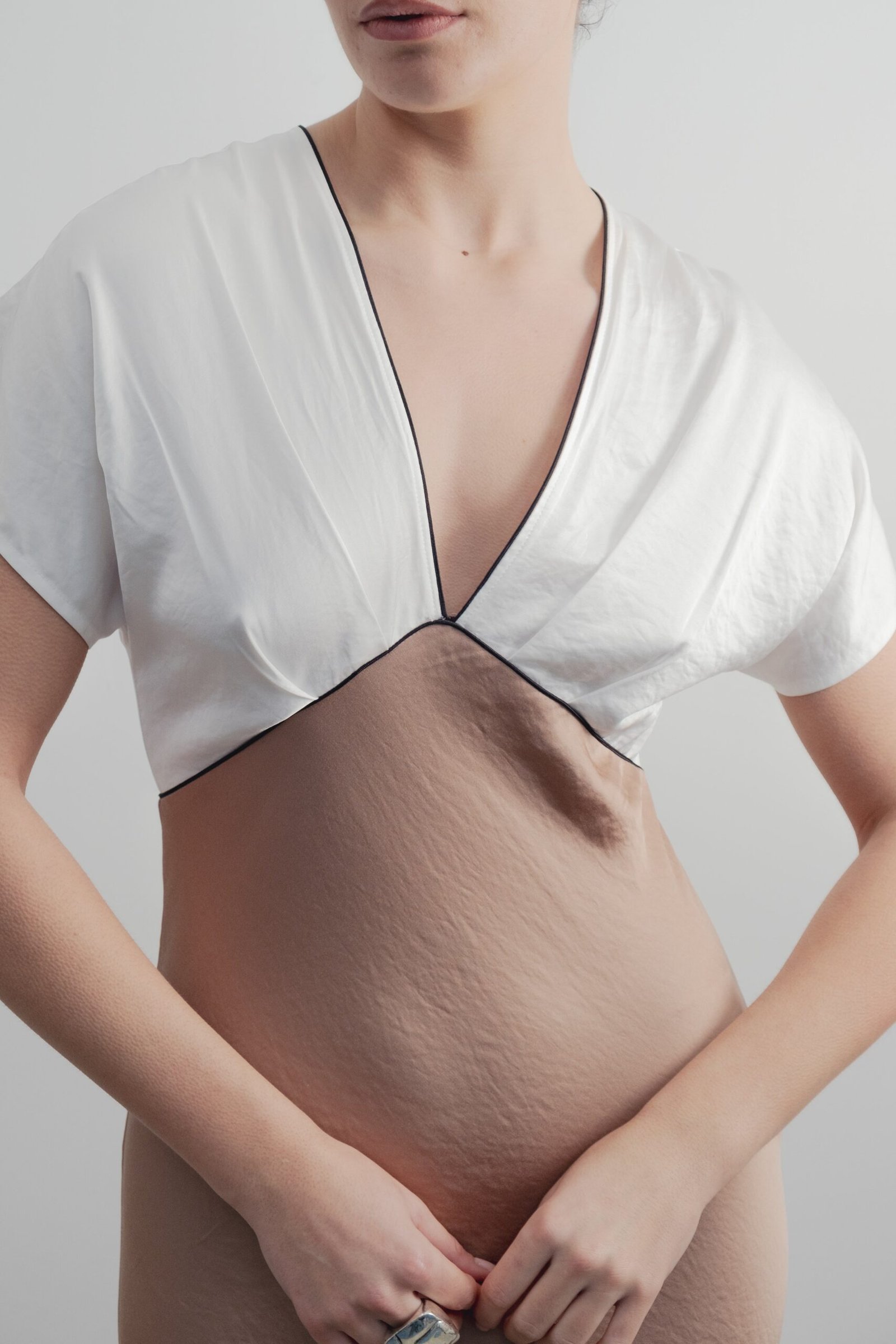 VESTIDO SATINADO VIVOS CONTRASTE - Imagen 3