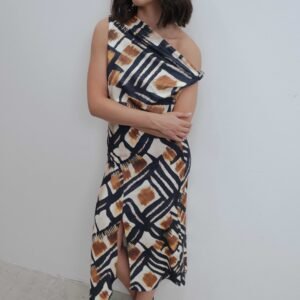 FALDA MIDI ESTAMPADA