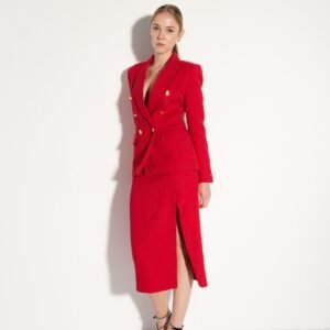 FALDA MIDI TEXTURA