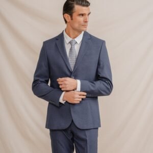 AMERICANA TRAJE ESTRUCTURA AZUL