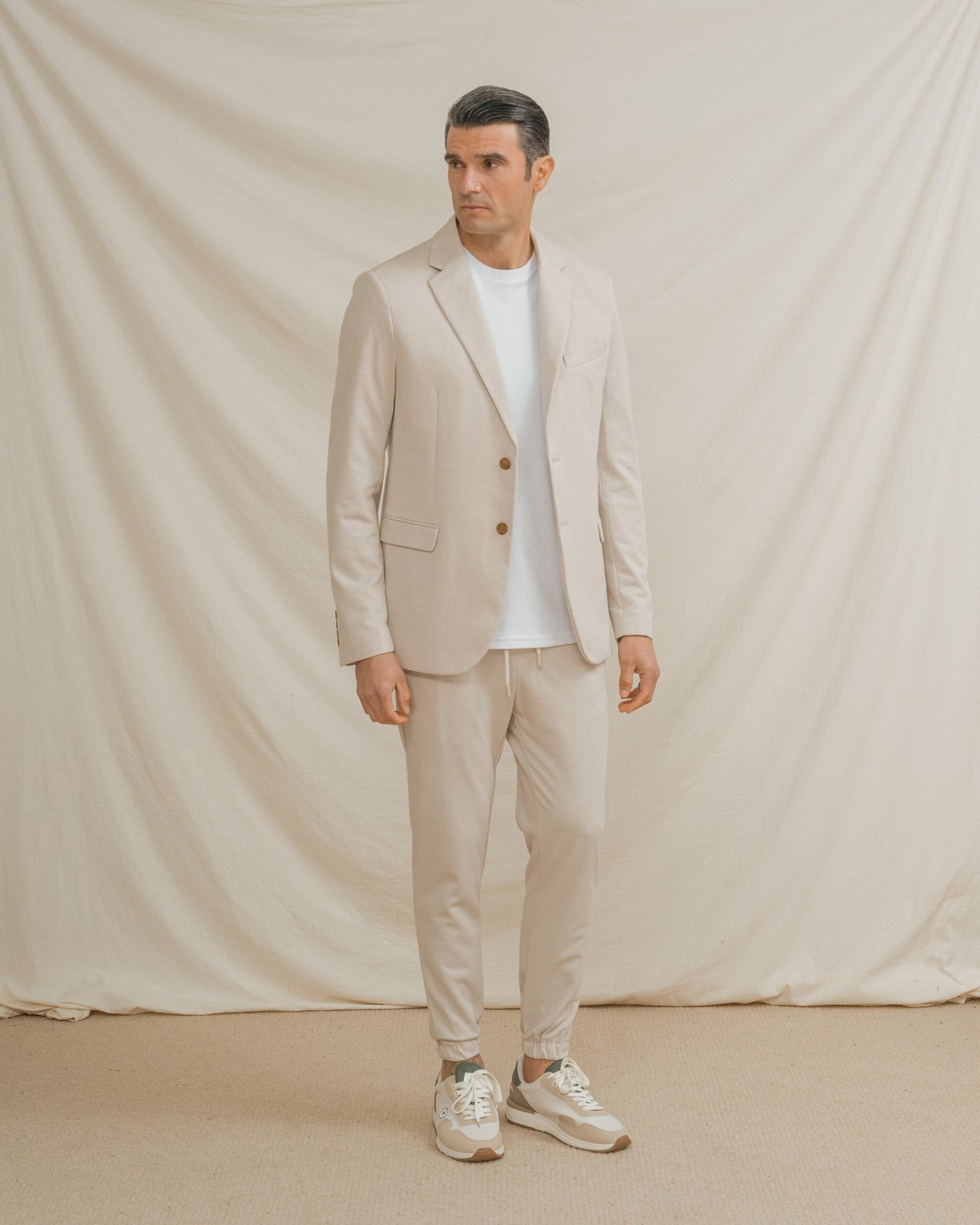 BLAZER CASUAL ESTRUCTURA BEIGE - Imagen 3