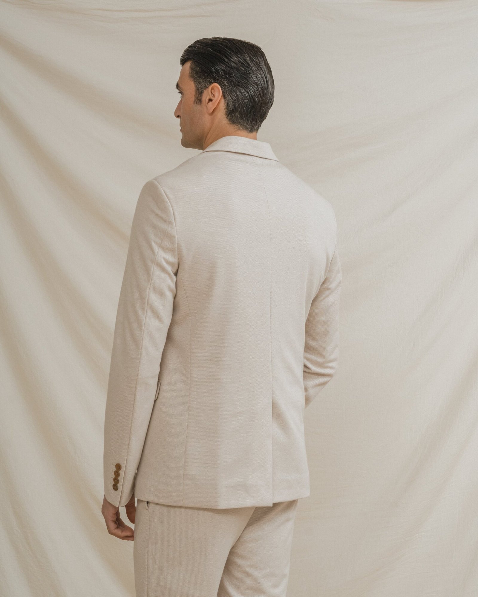 BLAZER CASUAL ESTRUCTURA BEIGE - Imagen 4