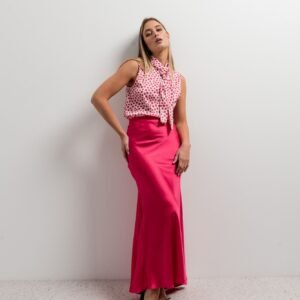 FALDA MIDI SATINADA