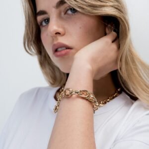 Pulsera eslabones combinado-83404