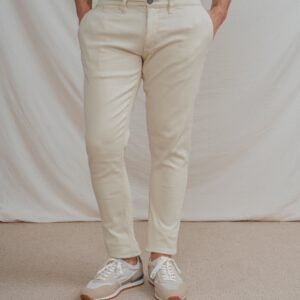 PANTALÓN CHINO SKINNY CROPPED BEIGE