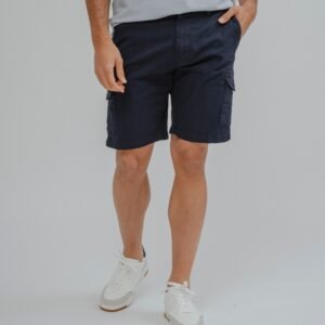 BERMUDA CHINO CARGO AZUL