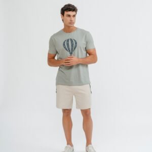 BERMUDA JOGGER ESTERUCTURA BEIGE