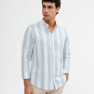 CAMISA RAYA CUELLO MAO