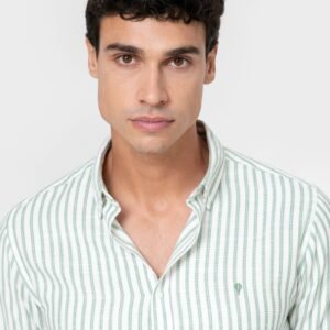 CAMISA ESTRUCTURA RAYA VERDE