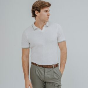 POLO TRICOT RAYA CUADRILLÉ