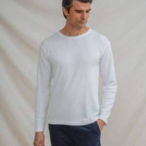 CAMISETA MANGA LARGA CUADRILLÉ BLANCA