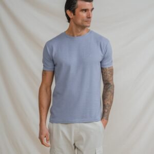 CAMISETA ESTRUCTURA CELESTE