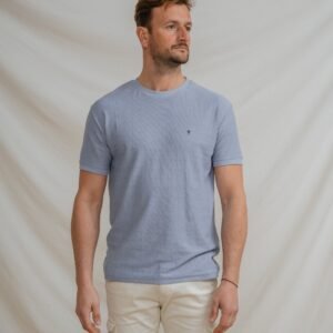 CAMISETA TEXTURA CELESTE