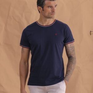CAMISETA BÁSICA RIBETE BICOLOR