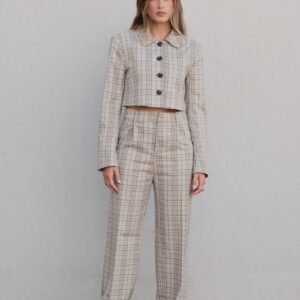 PANTALÓN PINZAS CUADROS